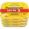 Parmentier sardines huile et citron 135gx3 405g