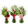 Composition presage 3 brins 1 germini 1 rose