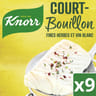 Knorr court-bouillon fines herbes et vin blanc 9 tablettes 107g