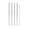 4 pailles droites inox 21cm + goupillon