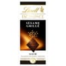 Lindt excellence tablette de chocolat noir sésame grillée 100g