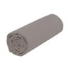 Drap housse 140x190 uni taupe 57 fils