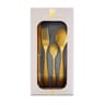 Tb collection ménagère 16 pièces bagatelle revêtement pvd gold mat