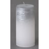 Bougie cylindrique "foggy" 120/58 mm argent