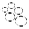 5 emporte pièces inox ronds