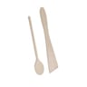 1 cuillère bois 25cm + 1 spatule bois 29cm