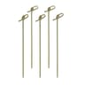 50 brochettes bambou pique apéritif 15 cm à poignées