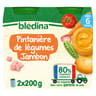 Bledina pots printanière de légumes jambon 2x200g