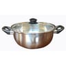Friteuse inox couvercle verre 26cm