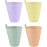Gobelet avec paille x4 200 ml