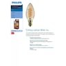 Philips ampoule LED 25w flamme lisse blanc chaud claire non dimmable