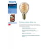 Philips ampoule LED 25w spherique blanc chaud ambrée dimmable