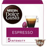 Nescafé Dolce Gusto espresso 16 capsules café intensité 5 172g