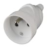 Prodelect fiche femelle droite 16a + t blanc