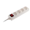 Zenitech bloc 4 prises + inter 1m de cable