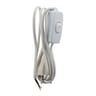 Prodelect cordon alimentation 2.5a 2x0.75mm + interrupteur blanc