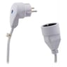 Zenitech prolongateur 16a parafoudre 3g1 1.90 blanc
