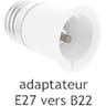 Prodelect adaptateur douille male B22-FEM E27