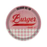 Assiette a burger 26cm en gres rose