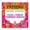 Twinings infusion ayurveda fleur de sureau framboise hibuscusx20 36g