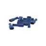 XLTECH 10 cosses plate/femelle/gaine bleue 20g