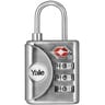 Yale cadenas tsa a combinaison 32 mm nickelé brossé, 3 chiffres