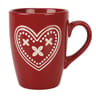 Mug grès 30cl gamme charme coloris rouge décor darling