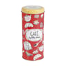 Boite metal ronde rouge 250g