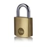 Cadenas laiton mat, anse acier, 3 clés, 25mm