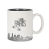 Mug grès 31cl Design Paris gris