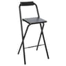 Chaise bar pliante louna noir