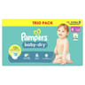 Pampers baby dry couches maxi géant  taille 4+ x120