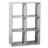 Etagere 6 cases mix gris
