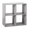 Etagere 4 cases mix gris