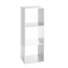 Etagère 3 cases mix blanc