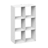 Etagère 6 cases mix blanc