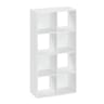 Etagère 8 cases mix blanc
