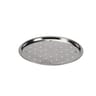 Plaque a pizza perforee en acier etame