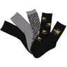 5 paires de mi chaussettes fantaisies et unies femme Influx Basic NOIR/GRIS TIGRE 37\41