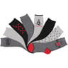 Lot de 8 paires de mi chaussettes fantaisies QUEEN NOIR/GRIS 37\41