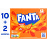 Fanta orange 10+2x33cl gratuits