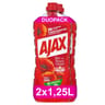 Ajax fete des fleurs nettoyant ménager coquelicot 2x1.25l