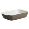 Plat à four rectangulaire 25x15cm coloris taupe