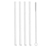 4 pailles droites en verre + goupillon