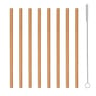 8 pailles bambou 20cm + goupillon