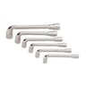 Rondy 6 clés pipe débouchées 8-9-10-11-13-17 têtes chromées mat