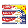Colgate total dentifrice blancheur naturelle lot de 3 x 75 ml