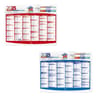 Exacompta calendrier perforé grille recto verso 6 mois 27x21 cm