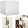Boite de rangement pliable 30x30cm bouclette ivoire