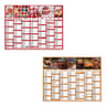 Exacompta calendrier grille recto verso 7 mois 27x21 cm gourmandises